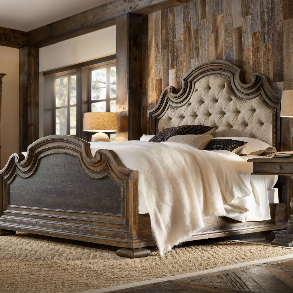 French Country Double Bed - Bedroom Furniture