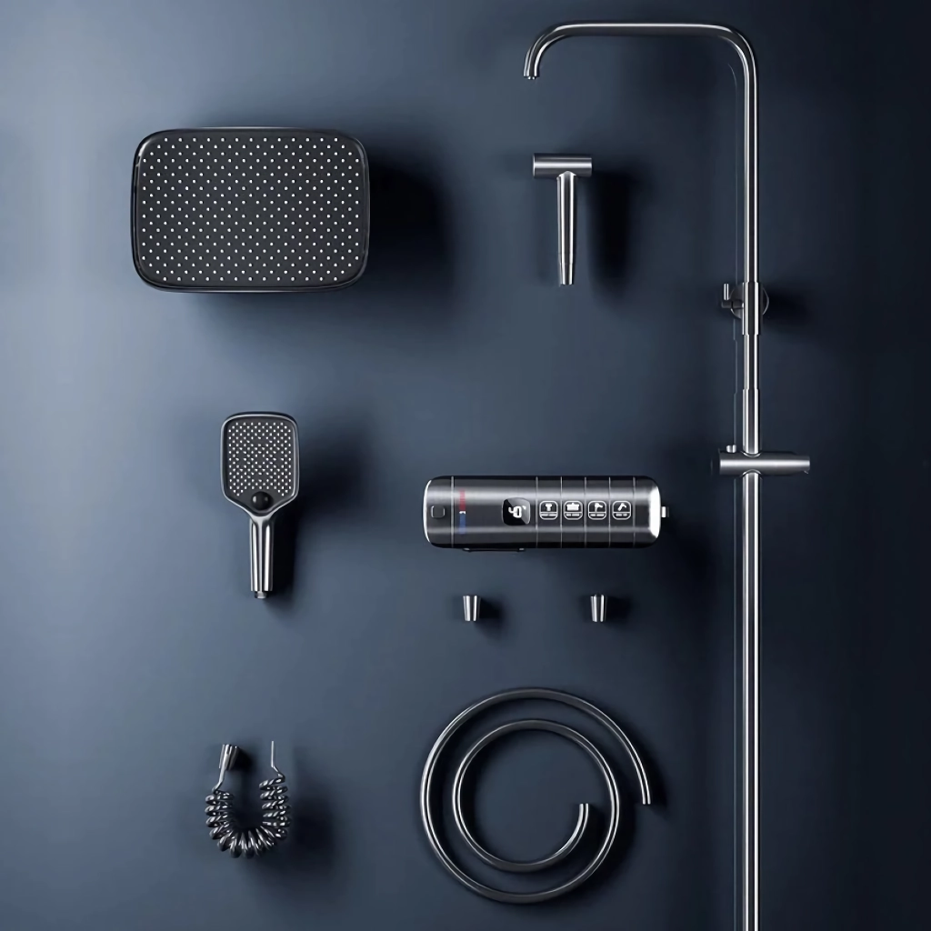 LED Thermostatic Rain Shower System