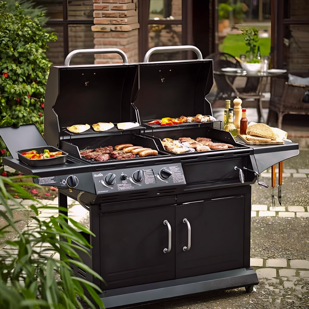 Compact barbecue grill