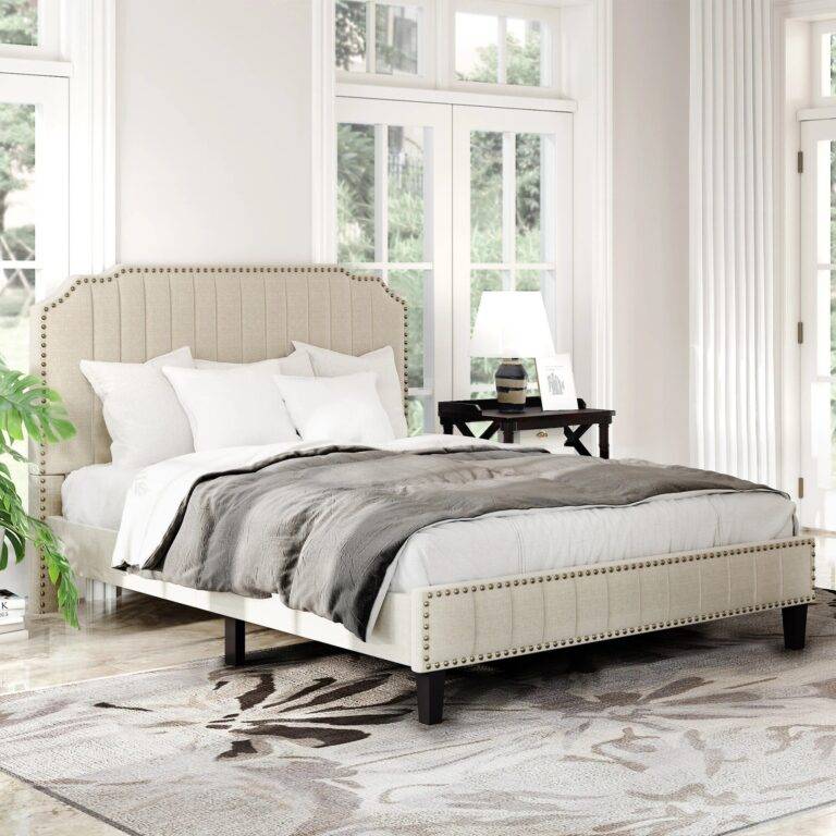 Linen Upholstered Bed