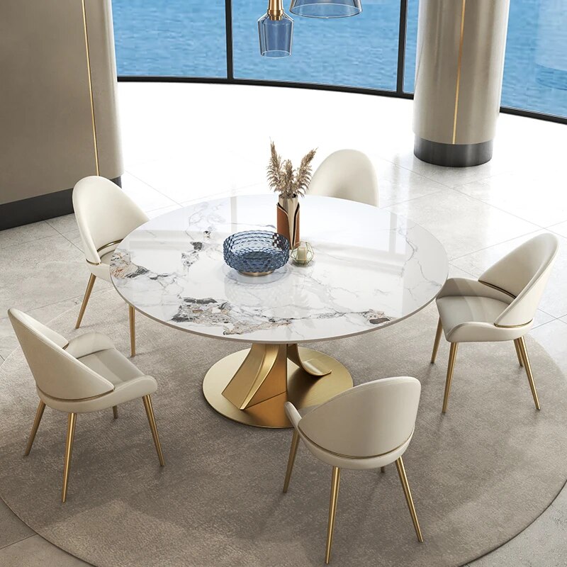 Marble Round Dining Table