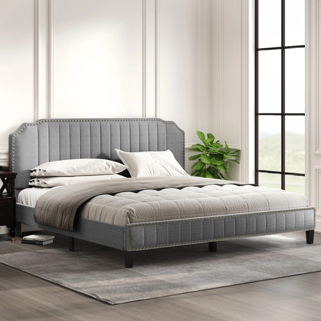 Linen Platform Bed