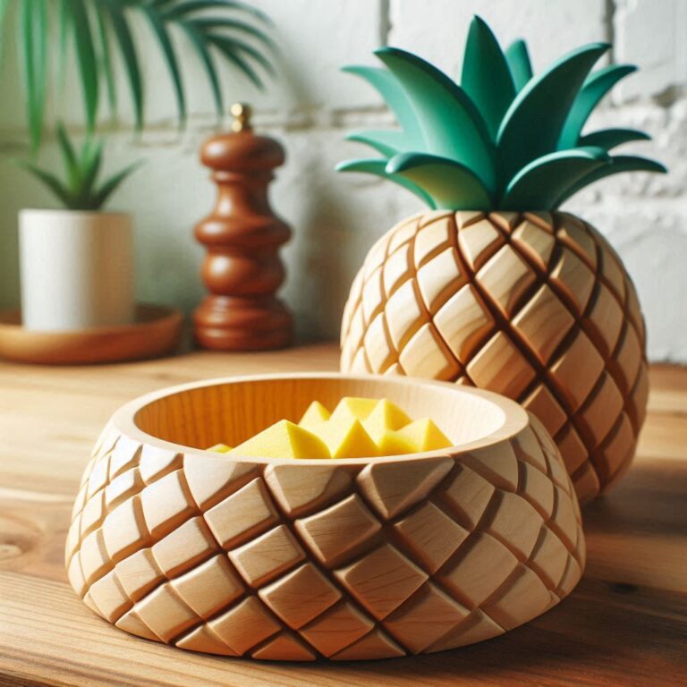 Pineapple Shape Dog Slow Feeder Bowl