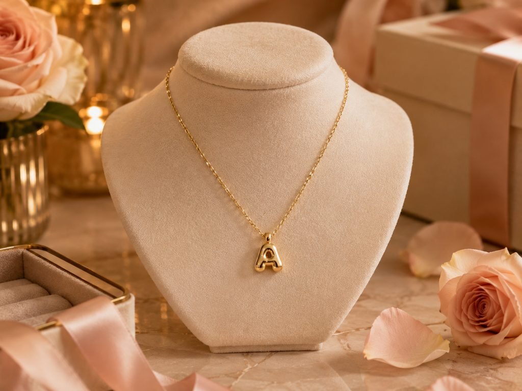BaubleBar Mini Bubble Initial Necklace Valentine’s Day gift for her