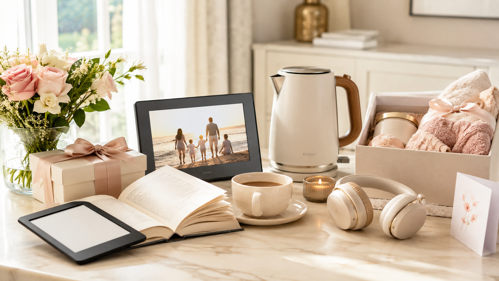 Thoughtful birthday gifts for Mom including reading, family, coffee, and self-care gifts