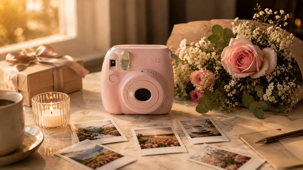 Fujifilm Instax Mini 12 camera for creating anniversary memories