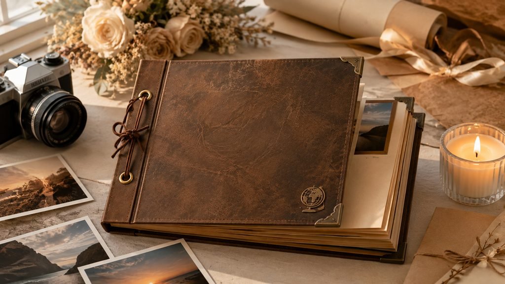 JIMBON Our Adventure Book styled as a thoughtful anniversary gift for her
