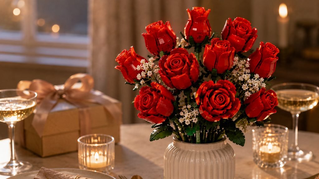 LEGO Icons Roses as a lasting anniversary gift for her