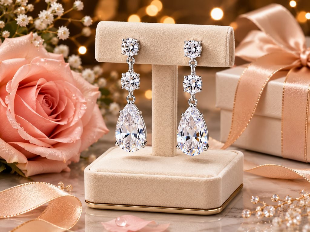 Swarovski Attract Trilogy Drop Earrings Valentine’s Day gift for her