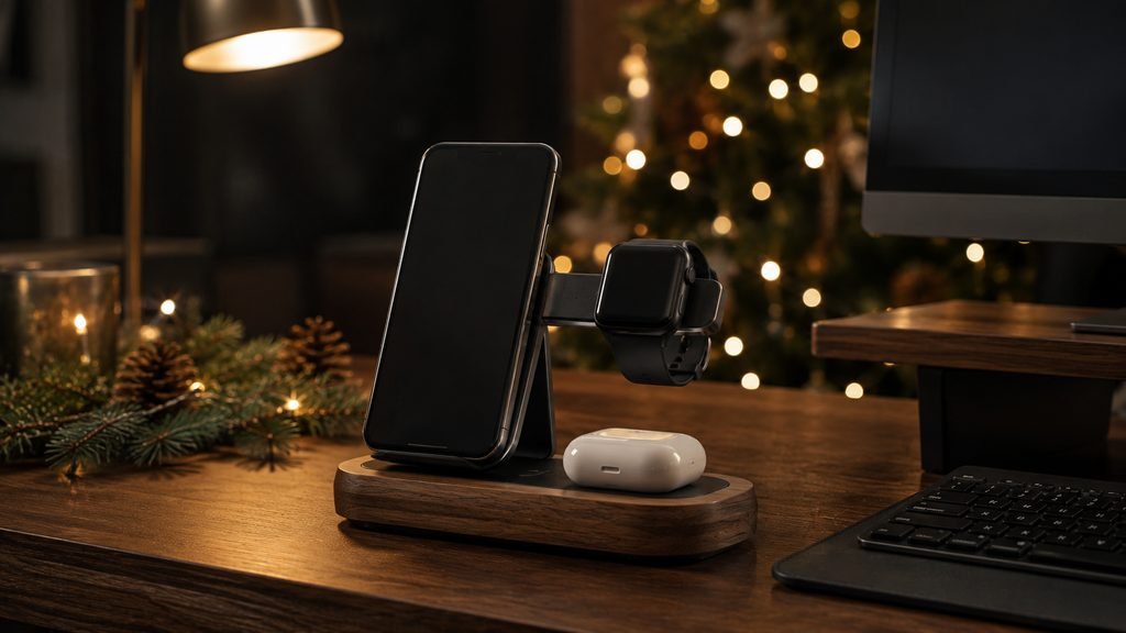 3-in-1 wireless charging station Christmas gift for him