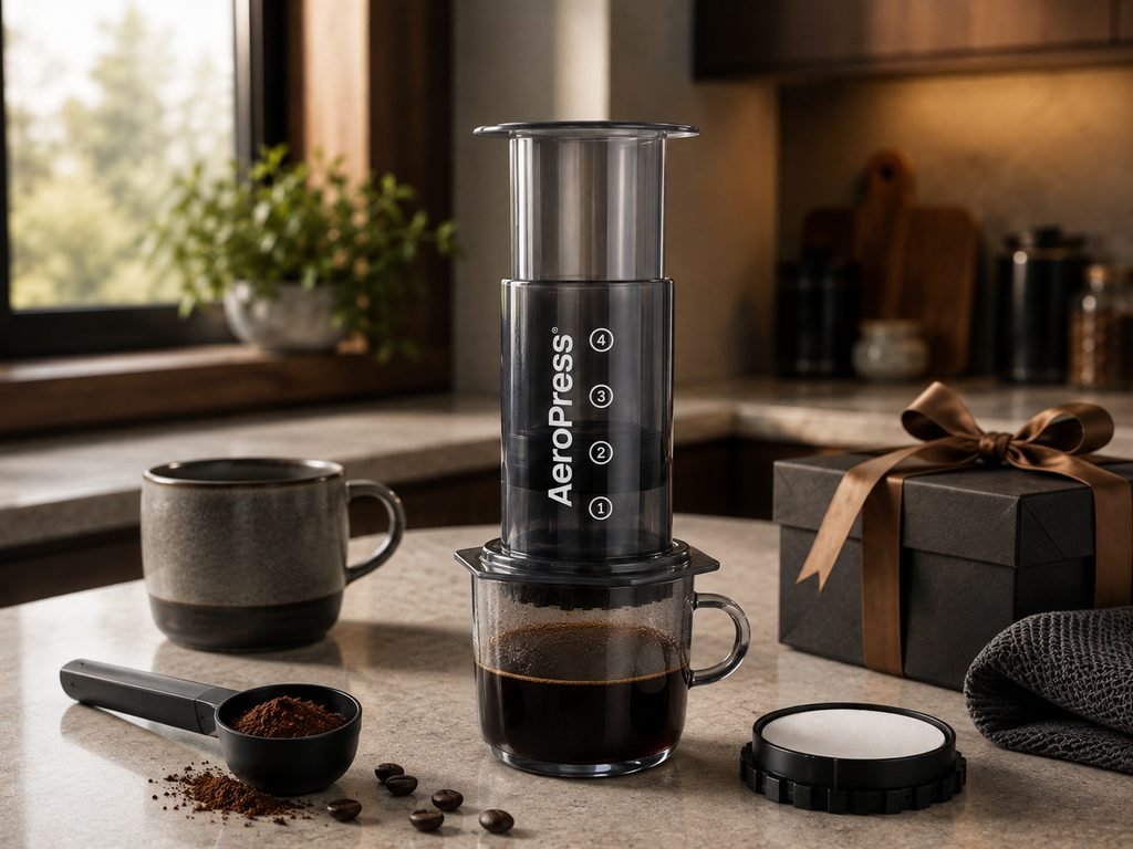 AeroPress Clear coffee maker birthday gift for him
