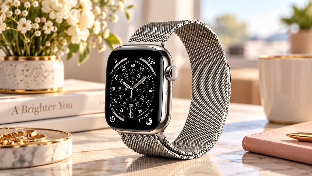 Apple Watch Series 11 titanium as a premium technology gift for Mom