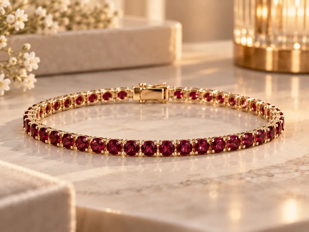 Birthstone tennis bracelet gift for Mom