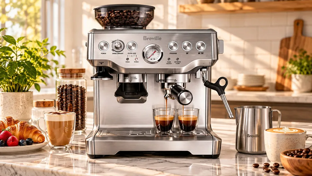 Breville Barista Touch Impress espresso machine as a luxury gift for Mom