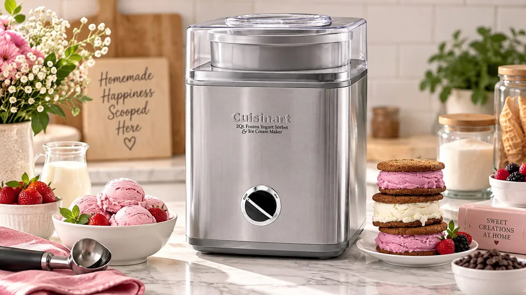 Cuisinart ice cream maker as a thoughtful kitchen gift for Mom $50 to $100