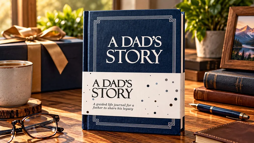Dad's life story journal for recording family memories and stories