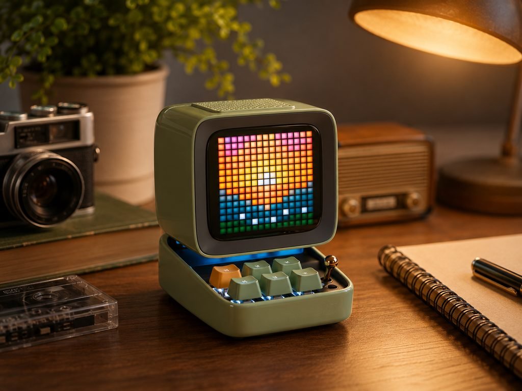 Divoom Ditoo retro pixel art Bluetooth speaker unique gift for her