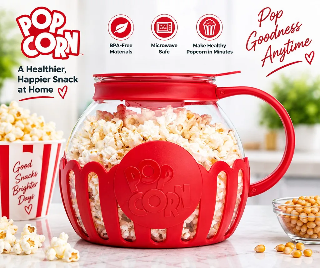 Ecolution Micro-Pop microwave popcorn popper as a practical gift for Mom