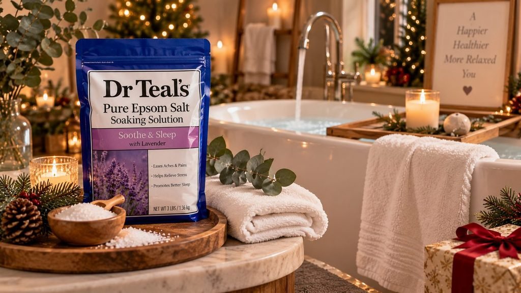 Epsom salt bath gift for Mom for Christmas