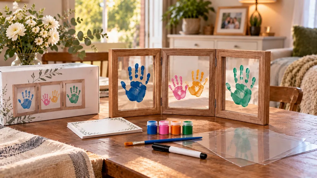 family handprint keepsake kit gift for mom