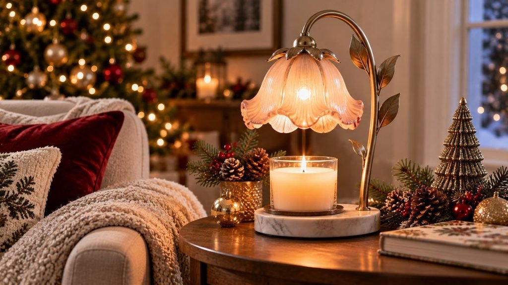 Funistree flower candle warmer lamp as a Christmas gift for Mom