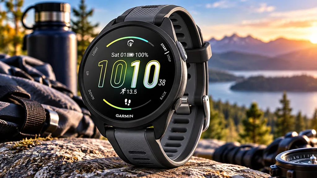 Garmin Forerunner 165 running watch as a birthday gift for an active Dad