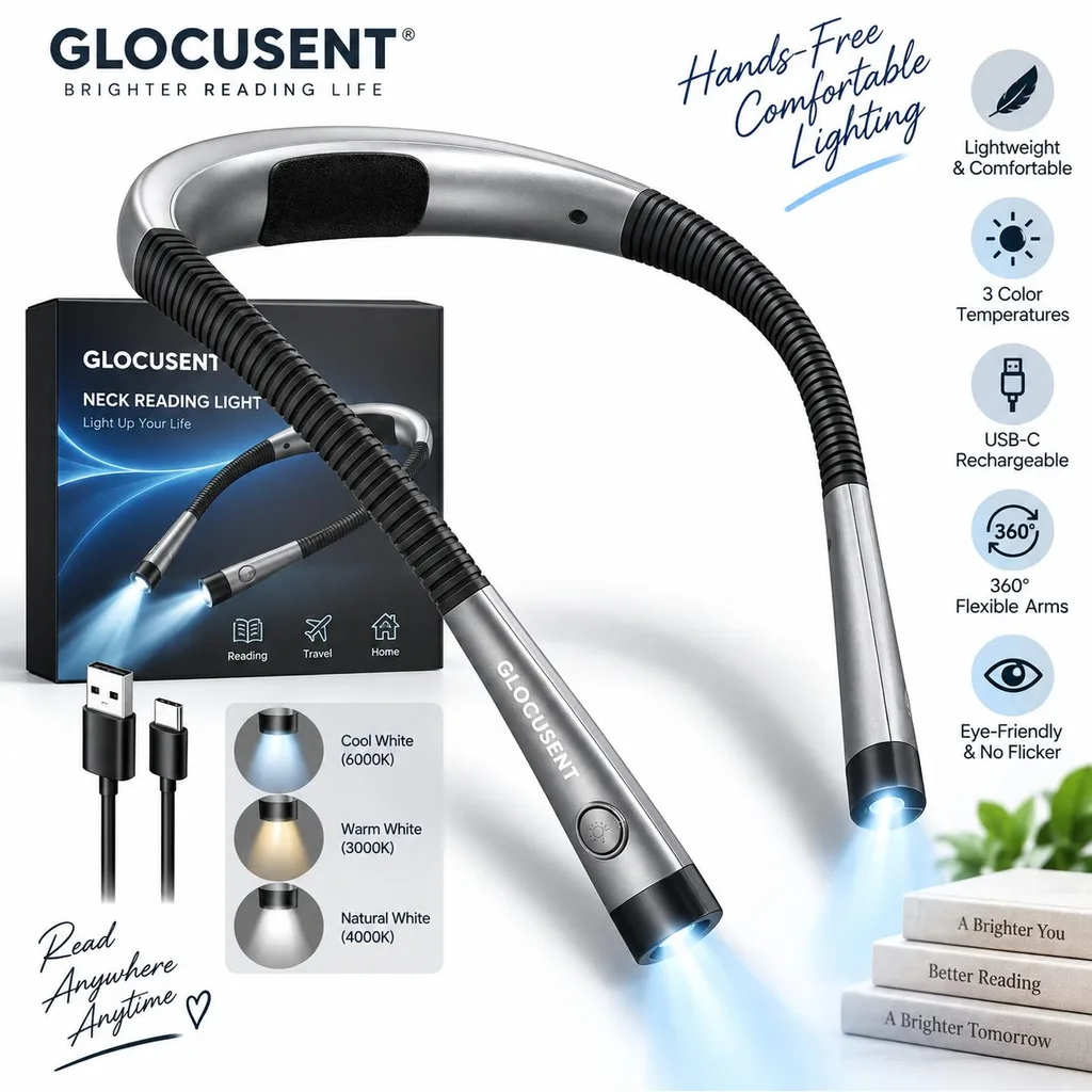 Glocusent book light as a useful reading gift for Mom under $25