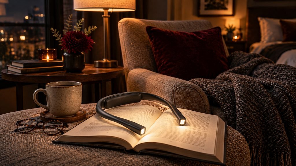 Glocusent LED neck reading light unique gift for him
