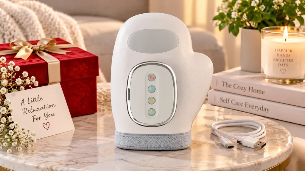 Heated hand massager with compression and heat for Mom
