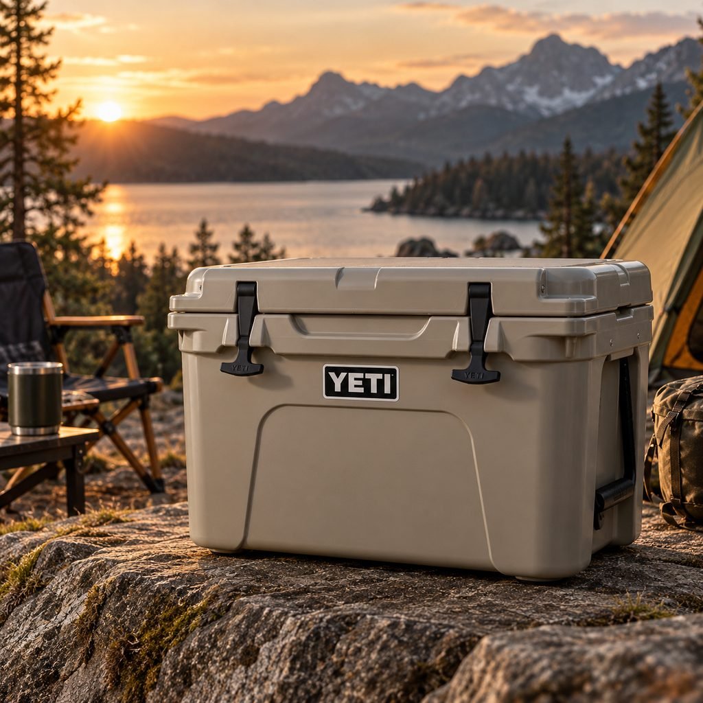 High-end outdoor cooler and adventure gear gift for him