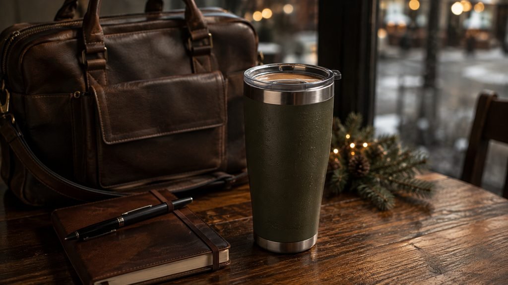 Insulated travel tumbler Christmas gift for him