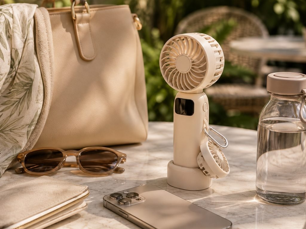 JISULIFE 3-in-1 handheld mini fan unique gift for her