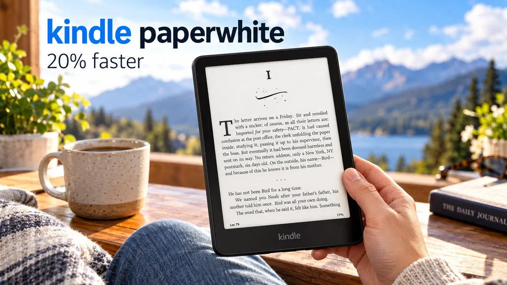 Kindle Paperwhite as a useful birthday gift for a Dad who loves reading
