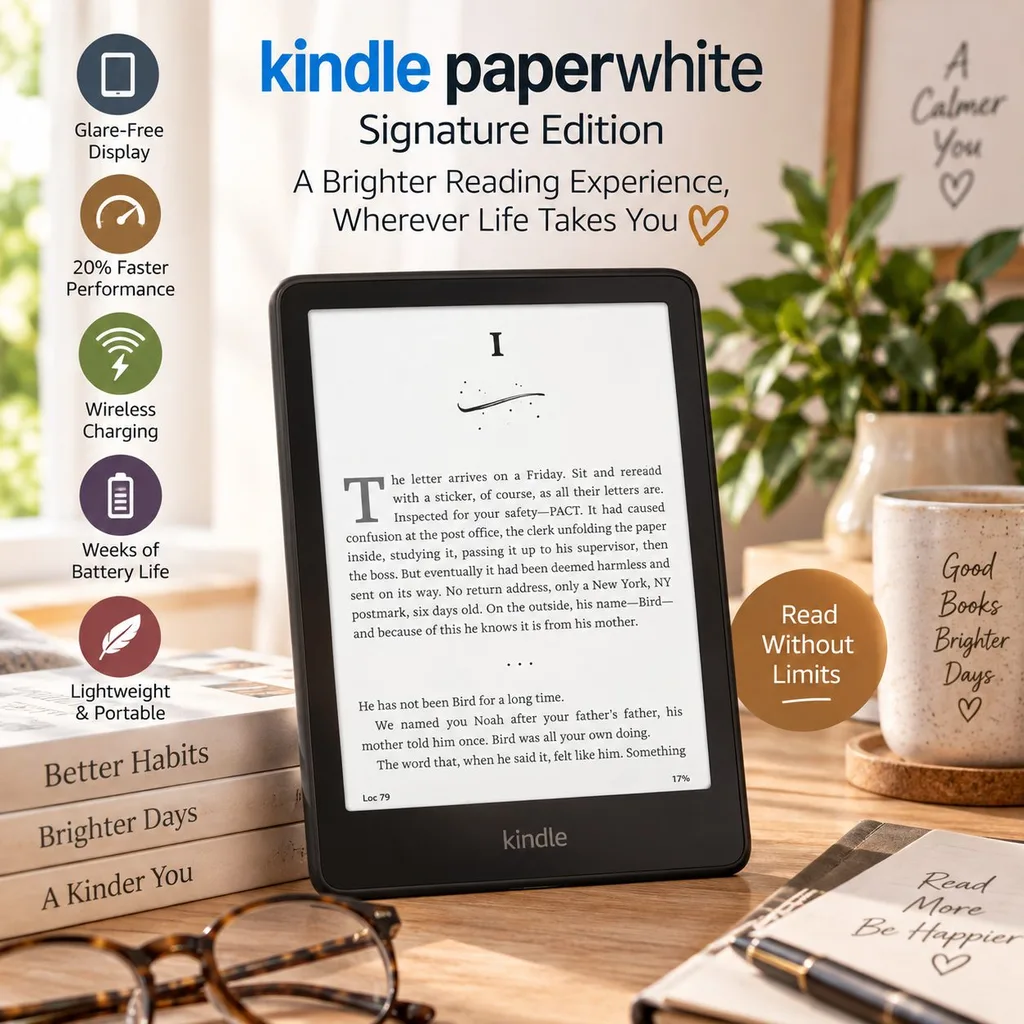 Kindle Paperwhite Signature Edition as a thoughtful gift for Mom $100 to $200