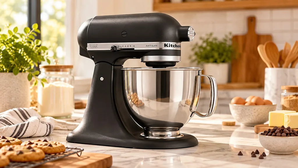 KitchenAid Artisan 5-quart stand mixer as a premium baking gift for Mom