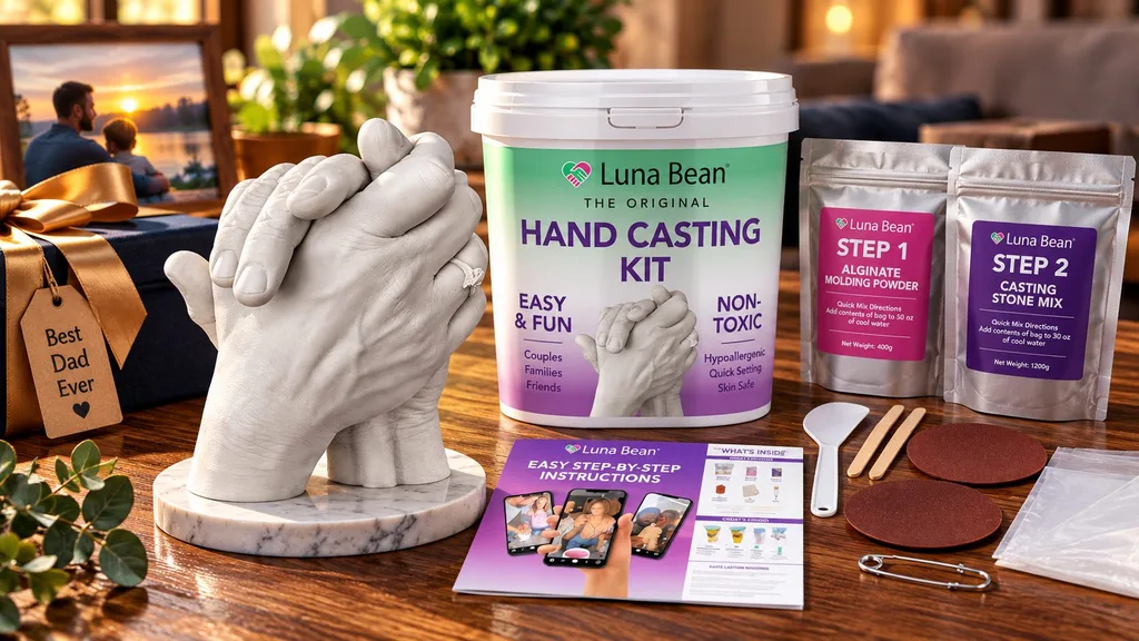 Luna Bean hand casting kit for creating a family keepsake