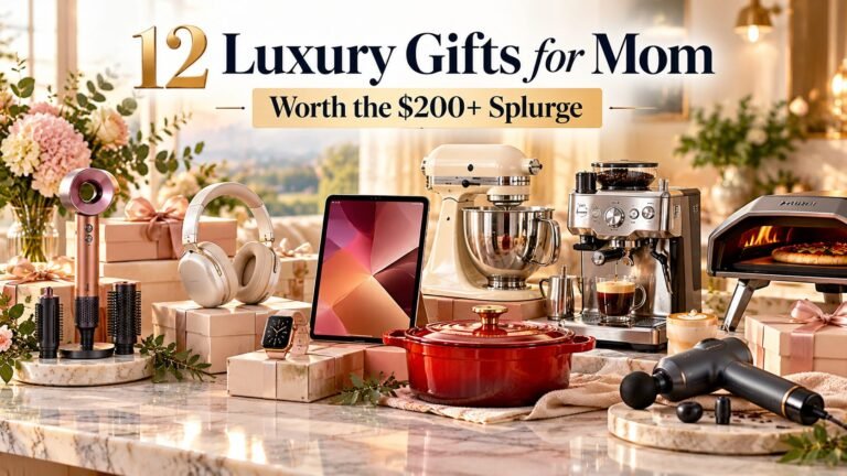 Luxury gifts for mom over $200 including premium beauty, tech, kitchen, coffee, and wellness gifts