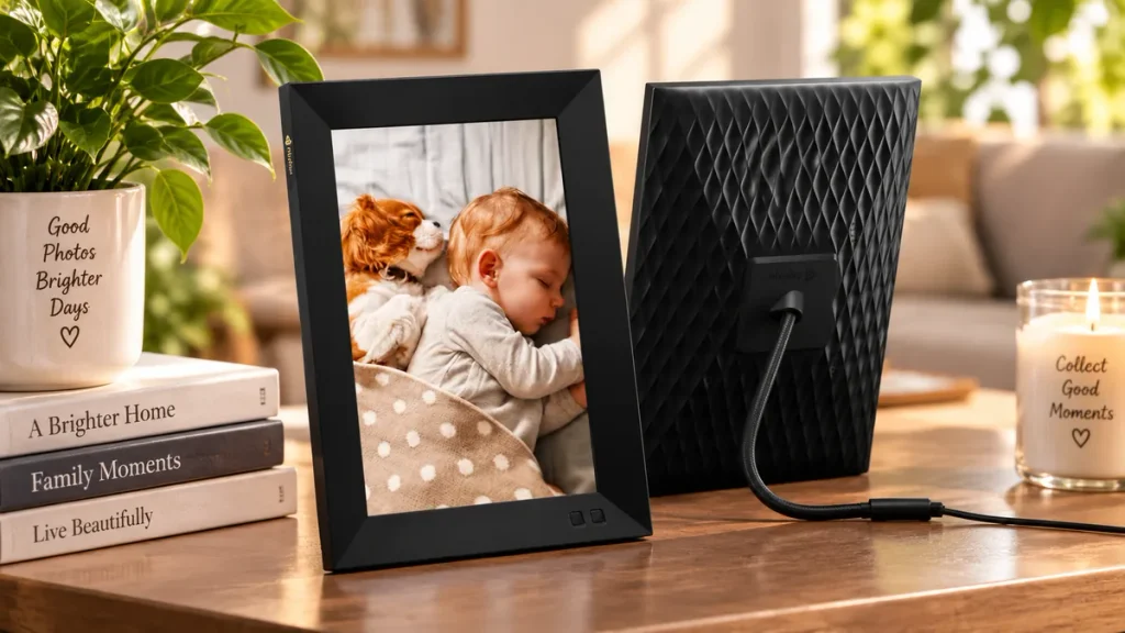 Nixplay 10.1-inch black smart digital picture frame