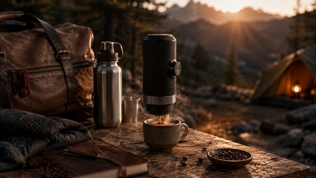 Portable espresso maker as a unique gift for him