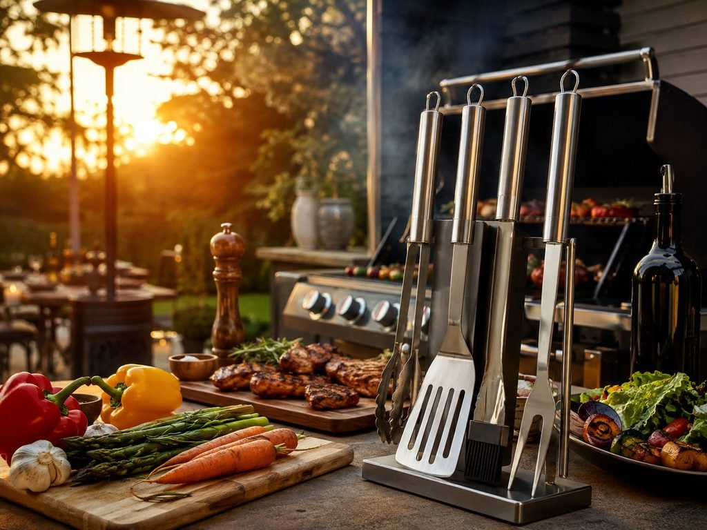 premium BBQ grill tool set gift for him