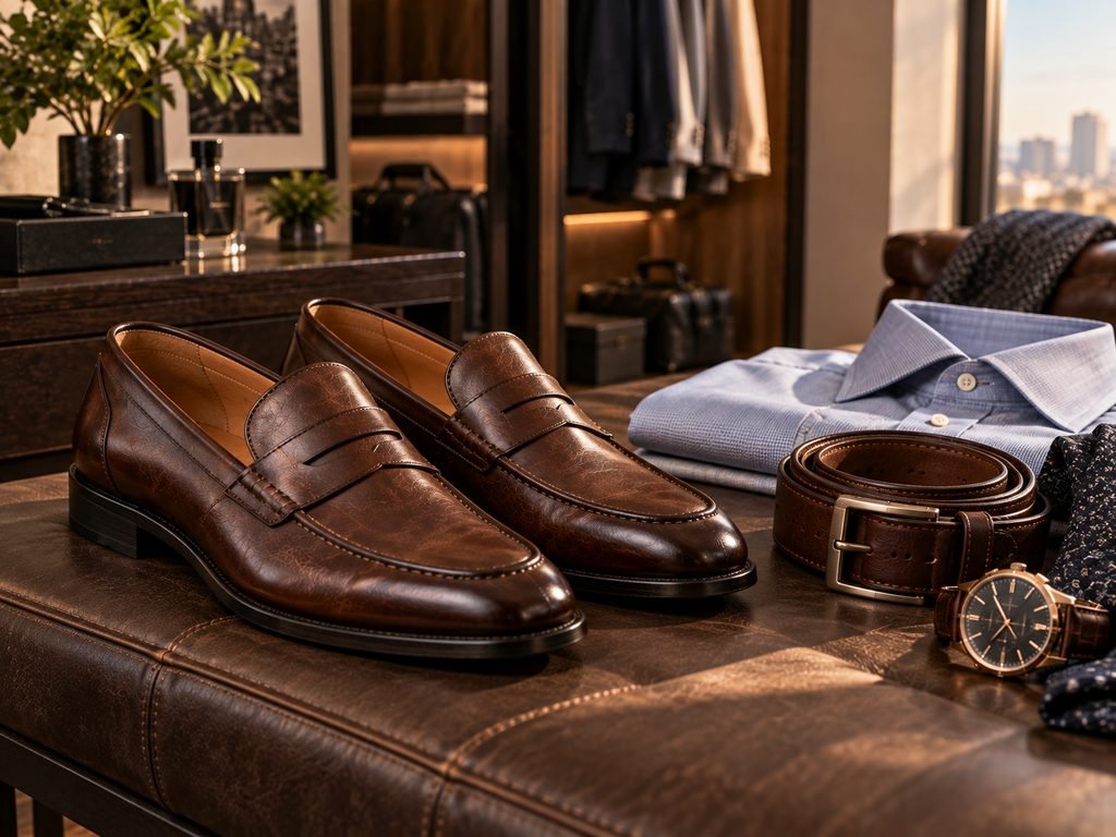 premium leather men's loafers gift for him