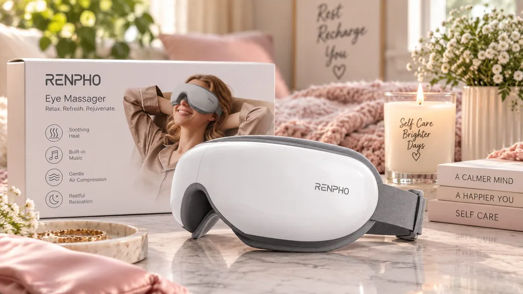 RENPHO eye massager as a thoughtful wellness gift for Mom $50 to $100