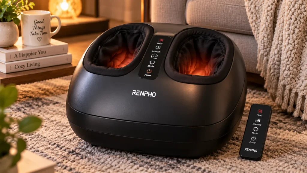 RENPHO foot massager with heat and Shiatsu massage