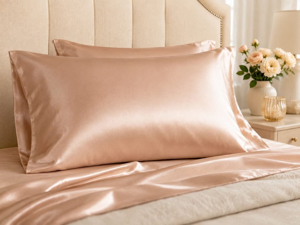 Satin pillowcase set as a gift for her