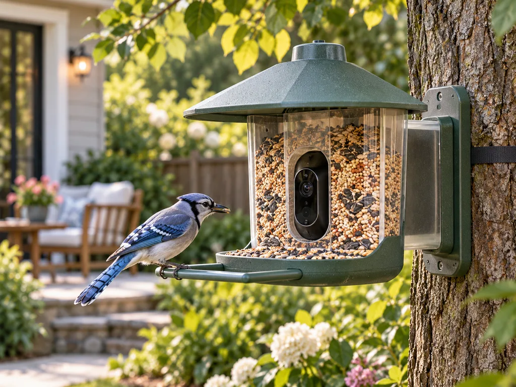 Smart bird feeder with camera gift for Mom