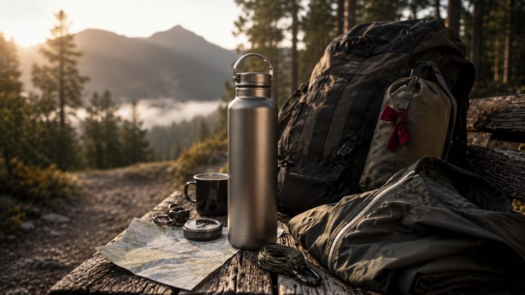 Snow Peak Titanium Aurora Bottle as a unique gift for him