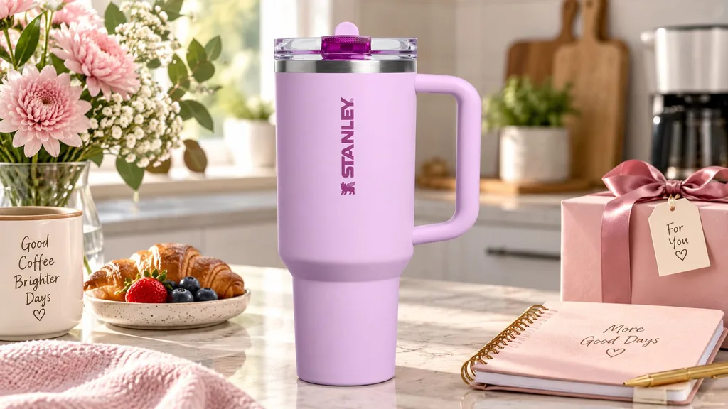 Stanley Quencher 40 oz tumbler as a thoughtful gift for Mom $50 to $100