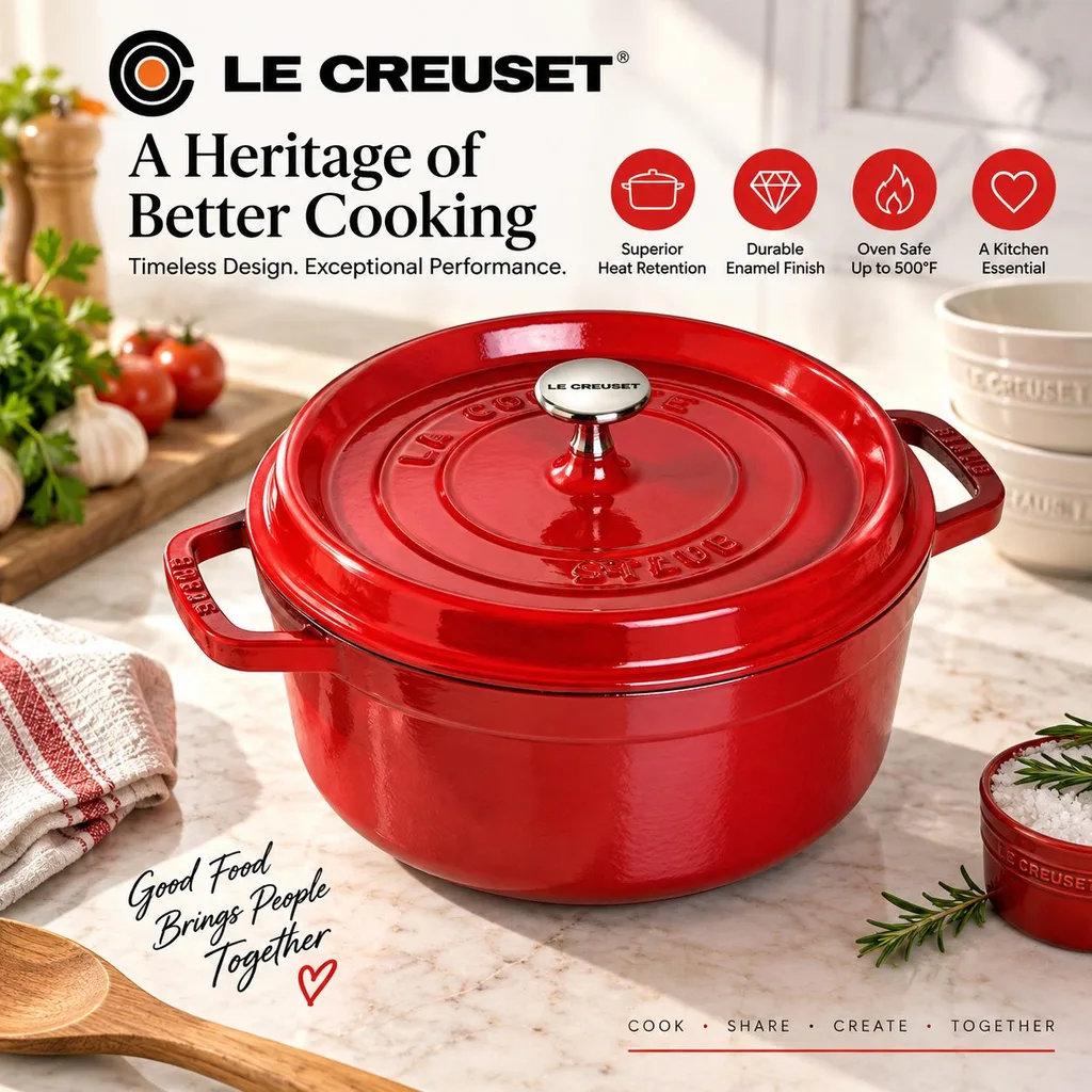 Staub 4-quart cast iron Dutch oven as a thoughtful gift for Mom $100 to $200