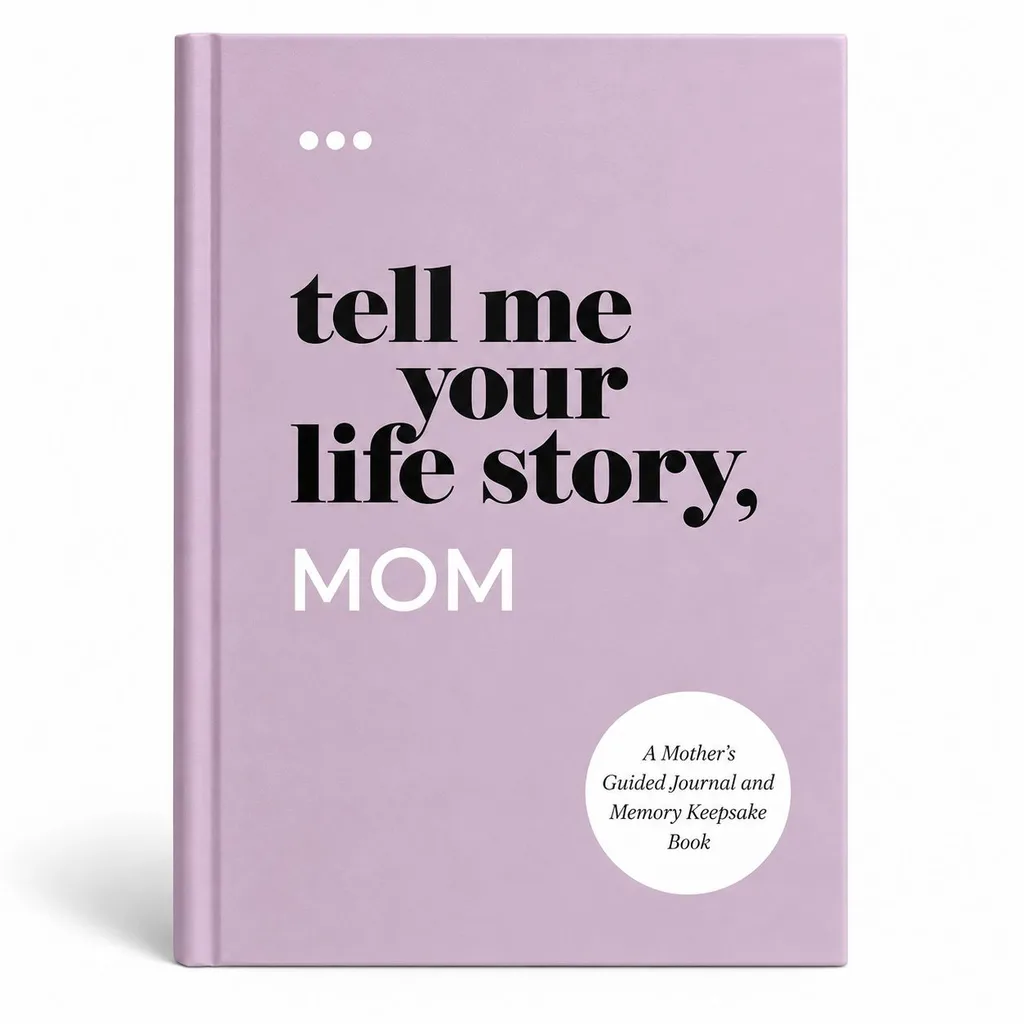 Tell Me Your Life Story Mom guided journal for a meaningful gift under $25