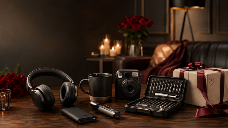 Thoughtful Valentine’s Day gifts for him including tech, grooming, coffee, and lifestyle gifts